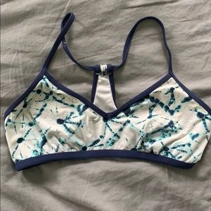 super cute blue tie dye swim top!!